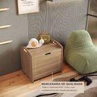 Baú Davi Retrô Com Divisória Interna 100% Mdf 15cm Bp – 55cm