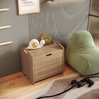 Baú Davi Retrô Com Divisória Interna 100% Mdf 15cm Bp – 55cm