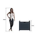 Baú Davi Retrô Com Divisória Interna 100% Mdf 15cm Bp – 55cm