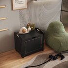 Baú Davi Retrô Com Divisória Interna 100% Mdf 15cm Bp – 55cm