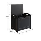 Baú Davi Retrô Com Divisória Interna 100% Mdf 15cm Bp – 55cm