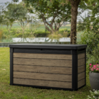 Baú De Armazenamento Signature - Textura Madeira - 380l Keter