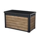 Baú De Armazenamento Signature - Textura Madeira - 380l Keter