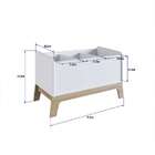 Baú De Brinquedos Favo De Mel Branco