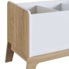 Baú De Brinquedos Favo De Mel Branco E Itapuã