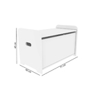 Baú De Brinquedos Kind - Branco