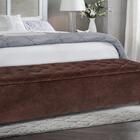 Baú Estofado Ana Paula 1400mm Cia Do Estofado - Marrom