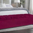 Baú Estofado Betina Com Capitonê 1950mm Cia Do Estofado - Vin