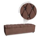 Baú Estofado Giovana Com Strass 1950mm Cia Do Estofado - Marr