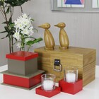 Baú Fera Pequeno 33x21cm - Mel