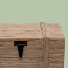 Baú Ferro E Madeira Norway - Natural