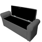 Baú Imperatriz Captonê 1.60 Suede - Cinza