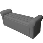 Baú Imperatriz Captonê 1.60 Suede - Cinza