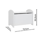 Baú Infantil 50,5x70,5x39,5cm  Branco