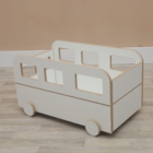 Baú Infantil em MDF com Rodinhas – Organiza Brinquedos e Deco