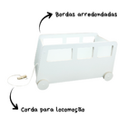 Baú Infantil Organizador Caixa De Brinquedo Com Rodinha - Ôni