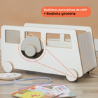 Baú Infantil Organizador Caixa De Brinquedo Com Rodinha - Ôni