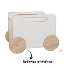 Baú Infantil Organizador De Brinquedos Com Rodinhas - Midi -