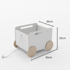 Baú Infantil Organizador De Brinquedos Com Rodinhas - Midi -