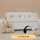 Baú Infantil Organizador De Brinquedos de MDF com Rodinhas gi