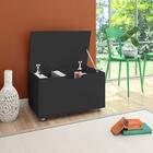 Baú Lua Com Rodízios - Pintura Uv Preto Fosco