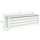 Baú Madeira Maciça 140cm Madma Artemobili Branco Lavado