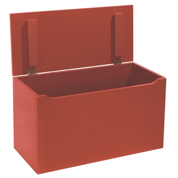 Bau Multiuso Em Madeira Pinus Com Acabamento Vermelho Tramont