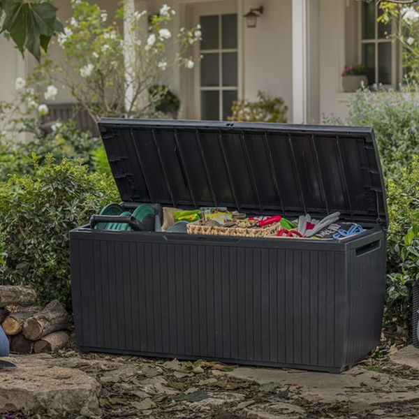 Baú Multiuso Guarda Objetos Springwood 305l - Preto