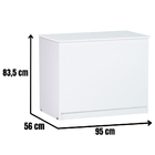 Baú Organizador Amanda 95 Cm Branco Ajl