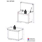 Baú Organizador Caixa De Brinquedos Pés Quadrados Multimóveis