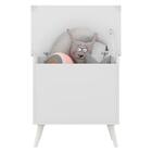 Baú Organizador Caixa De Brinquedos Retrô Multimóveis Branco