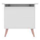 Baú Organizador Caixa De Brinquedos Retrô Multimóveis Branco/