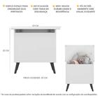 Baú Organizador Caixa De Brinquedos Retrô Multimóveis Branco/