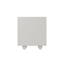 Baú Organizador De Brinquedos Mdf Com Rodízios Plancasa Branc