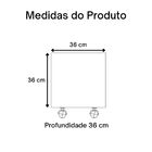 Baú Organizador De Brinquedos Mdf Com Rodízios Plancasa Carva