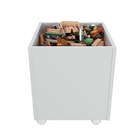 Baú Organizador De Brinquedos Mdf Com Rodízios Plancasa Cinza