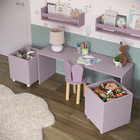 Baú Organizador De Brinquedos Mdf Com Rodízios Plancasa Lavan