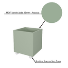 Baú Organizador De Brinquedos Mdf Com Rodízios Plancasa Verde