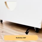 Baú Para Brinquedos Infantil Com Rodinhas 360º Organizador Br