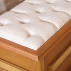 Baú Para Quarto De Casal Estofado 1,60m - Athenas - Móveis Mo