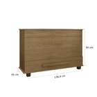 Baú Para Quarto Em Mdf/mdp 136,5 Cm Itália Cinamomo