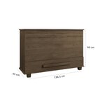 Baú Para Quarto Em Mdf/mdp 136,5 Cm Itália Freijó