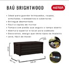 Baú Plástico Organizador Brinquedos Brightwood 454l Keter
