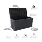 Baú Plástico Rattan 335 Litros Bel Fix