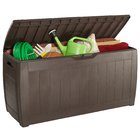 Baú Polipropileno Hollywood 270L Marrom 57,50x117,50cm