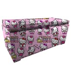 Bau Puff 80 Organizador Porta Treco Brinquedos Sapatos Infant