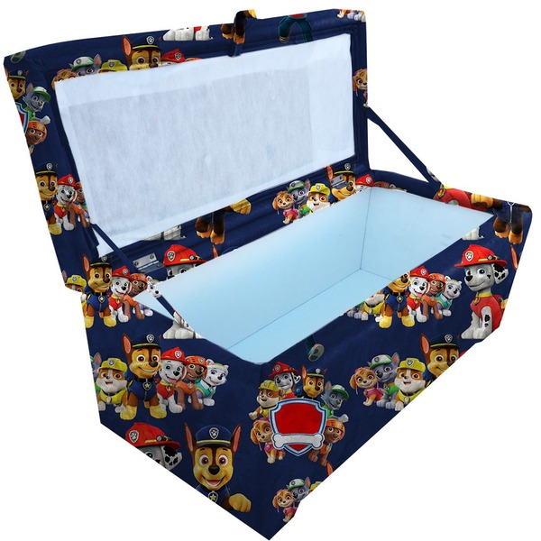 Bau Puff 80 Organizador Porta Treco Brinquedos Sapatos Infant