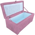 Bau Puff 80 Organizador Porta Treco Brinquedos Sapatos Infant