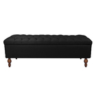 Baú Puff Banco Sapateira Retro Estilo Luis Xv Para Quarto Sal