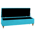 Baú Puff Banco Sapateira Retro Estilo Luis Xv Para Quarto Sal